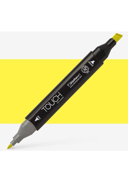 Shinhan Art Touch Twin Marker Pen : Çift Uçlu Marker Kalemi : Lemon Yellow : Y35