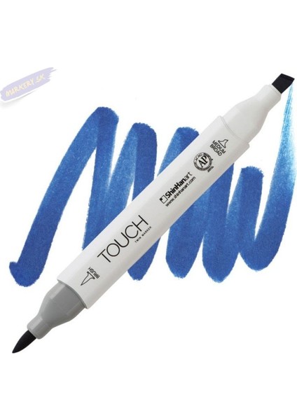 Touch Twın Brush Pen : Çift Taraflı Marker : PB71 Cobalt Blue