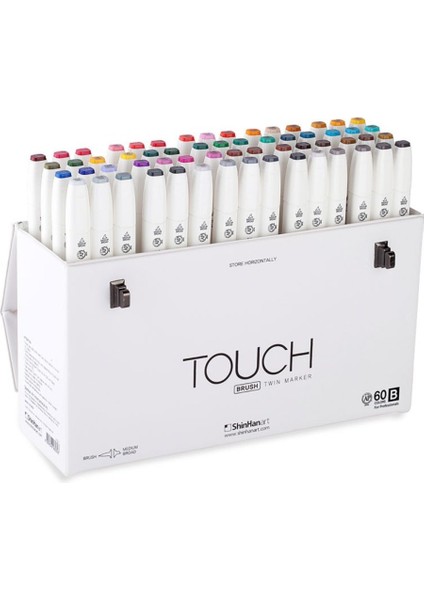 Touch Twın Brush Pen : Çift Taraflı Marker Seti : 60'lı B
