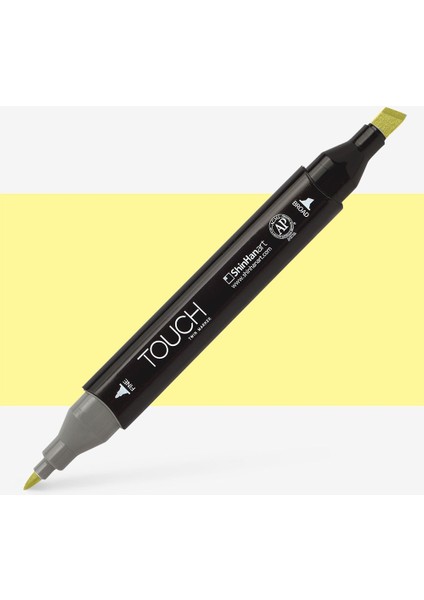 Touch Twin Marker Pen : Çift Uçlu Marker Kalemi : Pale Yellow : Y38