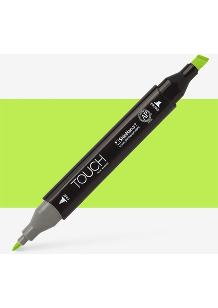 Touch Twin Marker Pen : Çift Uçlu Marker Kalemi : Fluorescent Green : F124