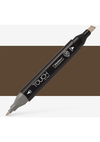 Touch Twin Marker Pen : Çift Uçlu Marker Kalemi : Bronze : BR99