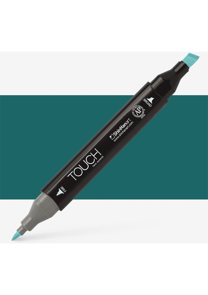 Touch Twin Marker Pen : Çift Uçlu Marker Kalemi : Forest Green : BG50