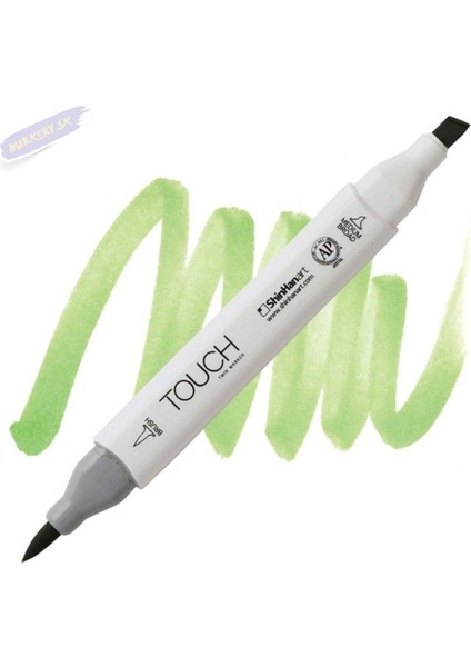 Touch Twın Brush Pen : Çift Taraflı Marker : G242 Cobalt Green Pale