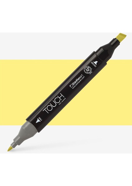 Touch Twin Marker Pen : Çift Uçlu Marker Kalemi : Canarıa Yellow : Y45