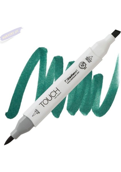 Touch Twın Brush Pen : Çift Taraflı Marker : BG50 Forest Green