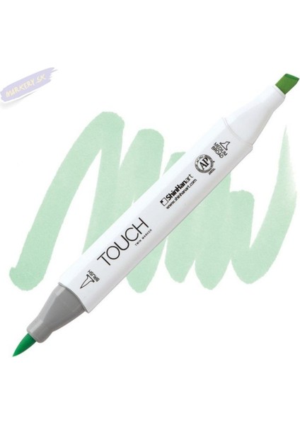 Touch Twın Brush Pen : Çift Taraflı Marker : GY167 Pale Green Light