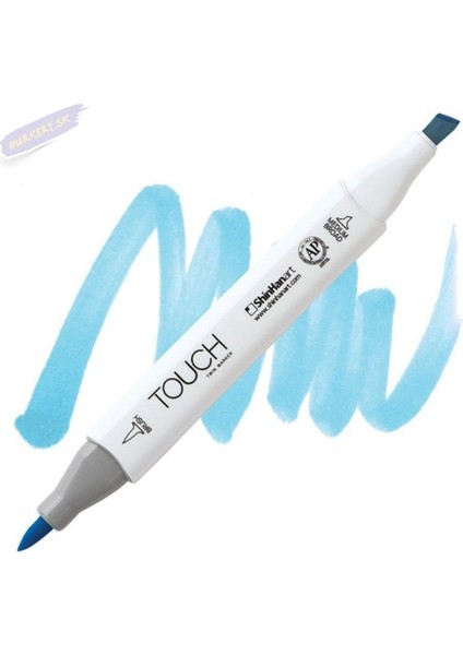 Touch Twın Brush Pen : Çift Taraflı Marker : B67 Pastel Blue