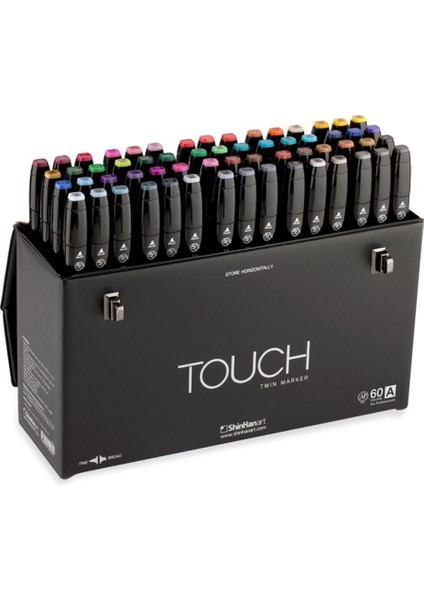 Touch Twin Marker Pen : Çift Uçlu Marker Kalemi : 60LI Set A