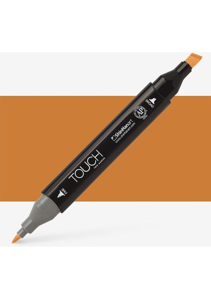 Touch Twin Marker Pen : Çift Uçlu Marker Kalemi : Potato Brown : BR103