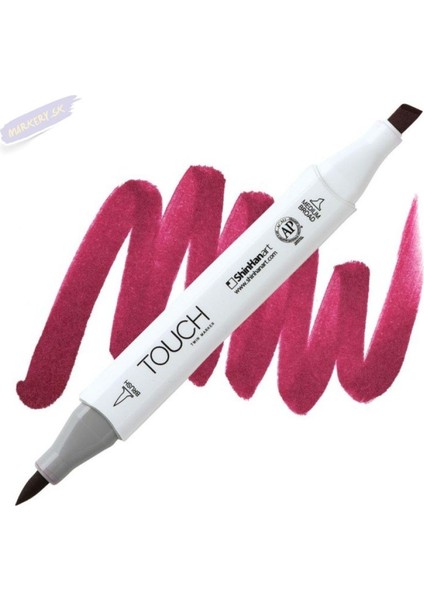 Touch Twın Brush Pen : Çift Taraflı Marker : Rr2 Old Red