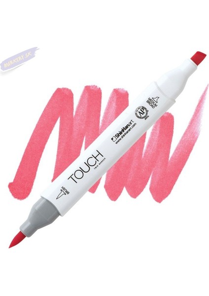 Touch Twın Brush Pen : Çift Taraflı Marker : RS13 Scarlet