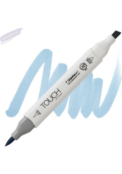 Touch Twın Brush Pen : Çift Taraflı Marker : PB272 Grayish Blue Pale