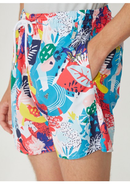 Çok Renkli Erkek Şort Mayo 10424 fırsatları