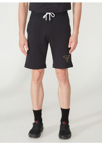 Siyah Erkek Sweat Şort FM23S02EFBLACK