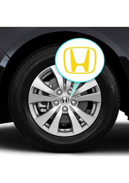 Honda S2000 Pilot Crz Oem Için Jant Logosu Sticker Set Logo :2.5 Inch 6.34 cm / Jant Kapak Çapı: 3 Inch fırsatları