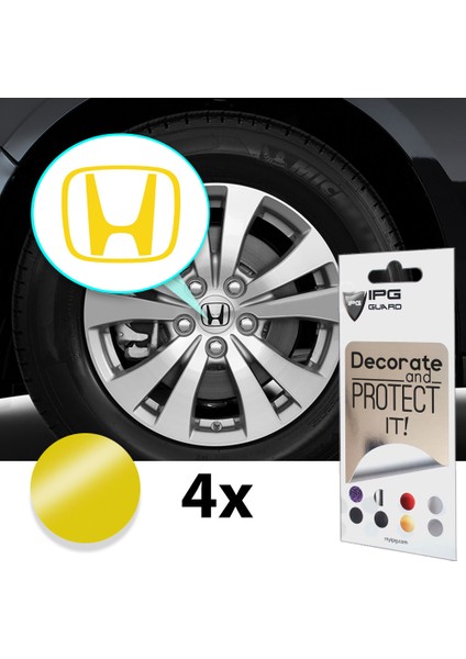 Honda S2000 Pilot Crz Oem Için Jant Logosu Sticker Set Logo :2.5 Inch 6.34 cm / Jant Kapak Çapı: 3 Inch indirimleri