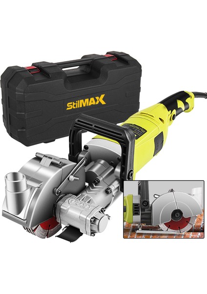 Titanyum-X Seri Duvar Oluk Açma Makinesi Kanal Açma Kesme Makinesi 5 Bıçaklı 40 MM 3500 Watt 4.5kg