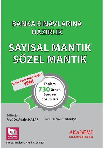 Banka Sınavlarına Hazırlık - Sözel Mantık - Sayısal Mantık