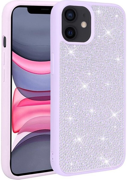 Apple iPhone 12 Kılıf Parlak Taşlı Şık Tasarım Ston Kapak