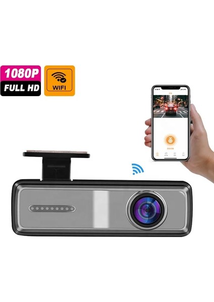 Fullhd 1080P Geniş Açı Gece Görüşlü Akıllı Araç Içi Kamera. Wifi Araç Kamerası. fırsatları