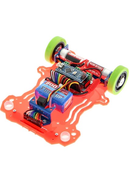 Sanec Panter Hızlı Çizgi Izleyen Robot Kiti Enkoderli Montajı Yapılmış