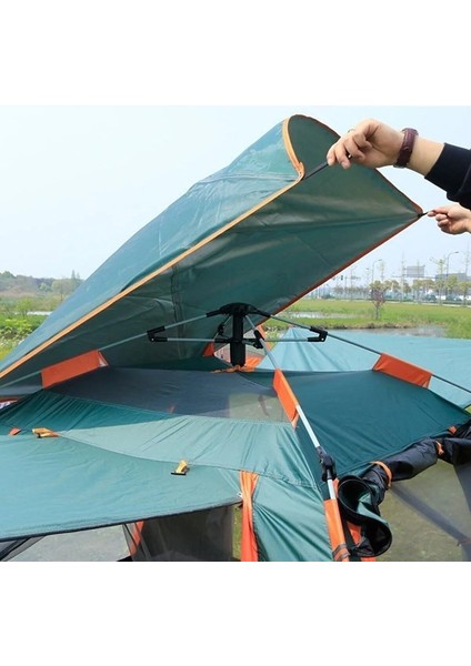 4 Kişilik Tam Otamatik Tenteli Kamp Çadırı Portatif Anti-Uv Su Geçirmez Outdoor Plaj Piknik Çadır
