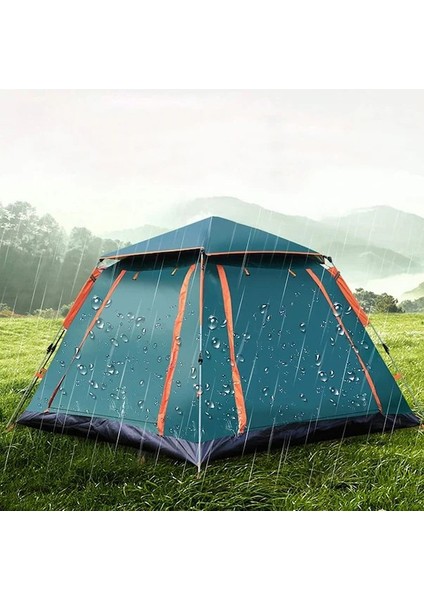 4 Kişilik Tam Otamatik Tenteli Kamp Çadırı Portatif Anti-Uv Su Geçirmez Outdoor Plaj Piknik Çadır