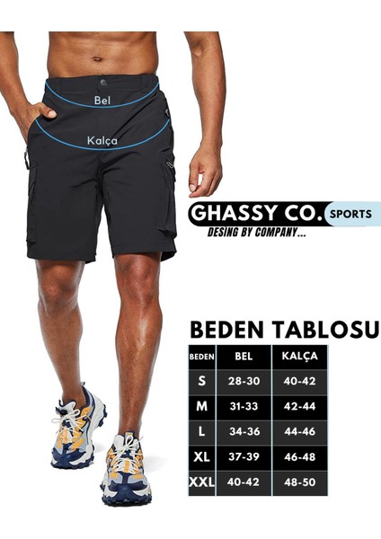 Erkek Kamp Yürüyüş Seyahat Hızlı Kuruma Çok Cepli Outdoor Şort indirimleri