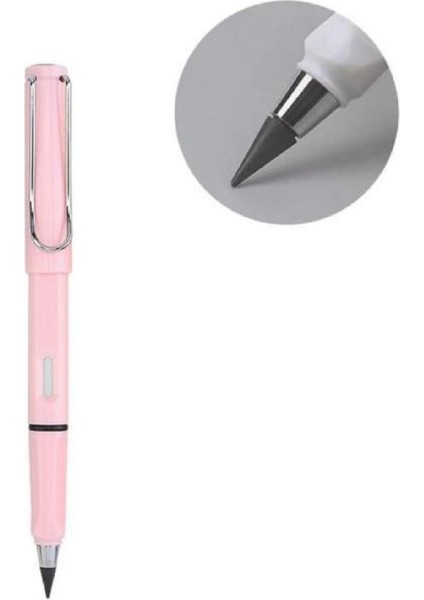 Yeni Teknoloji Bitmeyen Kurşun Kalem Açık Pembe