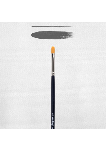 296 Serisi Sentetik Kedi Dili Yağlı/akrilik Boya Fırçası No: 6