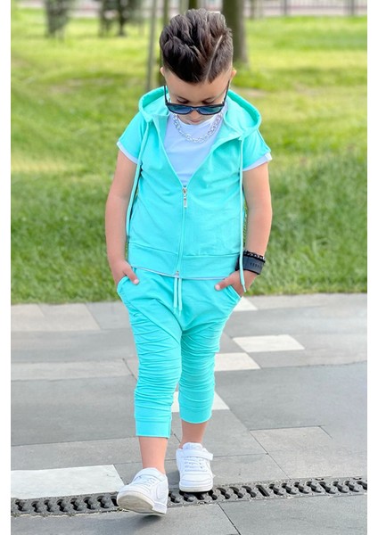 Colorfull Boys Erkek Çocuk Turkuaz 3'lü Set