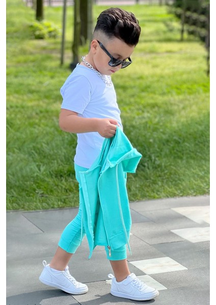 Colorfull Boys Erkek Çocuk Turkuaz 3'lü Set modelleri