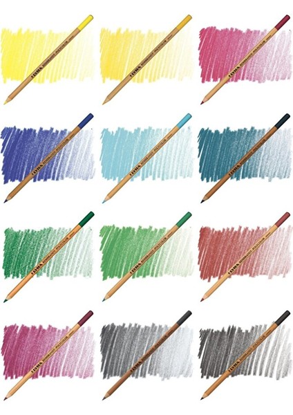 Polycolor Kuru Boya Kalem Set2 12'li