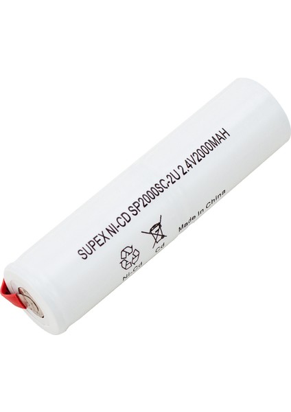 SUPEX 2.4 VOLT - 2000 MAH 2Lİ ÜSTÜSTE DİK SÜPÜRGE PİLİ