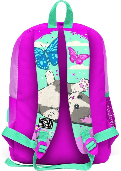 Kids Su Yeşili Pembe Kedi Desenli Usb'li 3’lü Okul Çanta Seti SET0123807 indirimleri