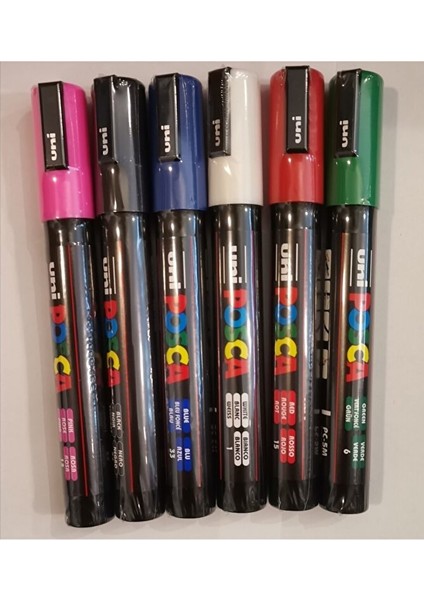 Posca Unı Pc-5m Ana Renkler 6'lı