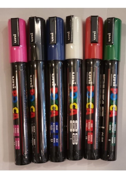 Posca Unı Pc-5m Ana Renkler 6'lı