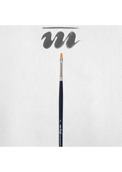 294 Serisi Serisi Sentetik Düz Uç Yağlı/akrilik Boya Fırçası No: 0