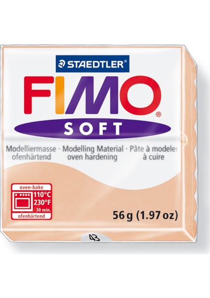 Fimo Soft Polimer Kil 57GR 43 Pale Pink (Flesh Light)