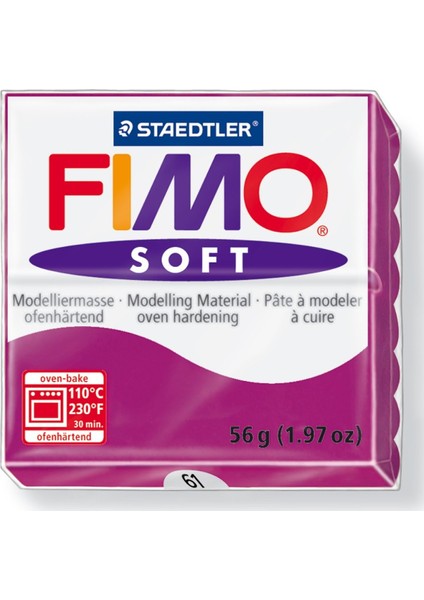 Fimo Soft Polimer Kil 57GR 61 Purpure