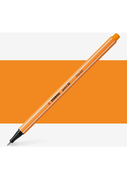 Point 88 Fineliner Pen 0.4mm Ince Keçe Uçlu Kalem Turuncu