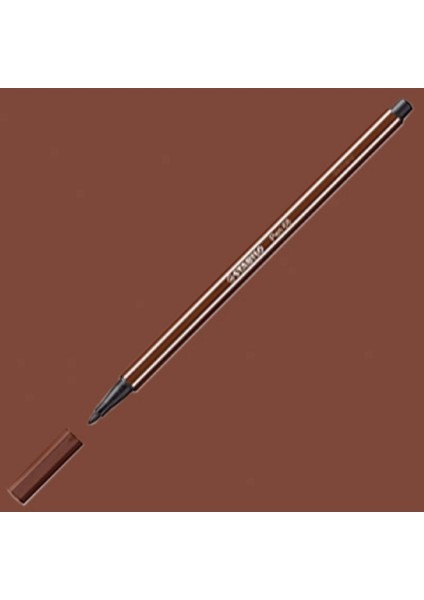 Pen 68 Keçe Uçlu Boya Kalemi Kahverengi