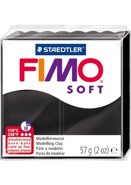 Fimo Soft Polimer Kil 57GR 9 Black