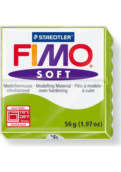 Fimo Soft Polimer Kil 57GR 50 Apple Green