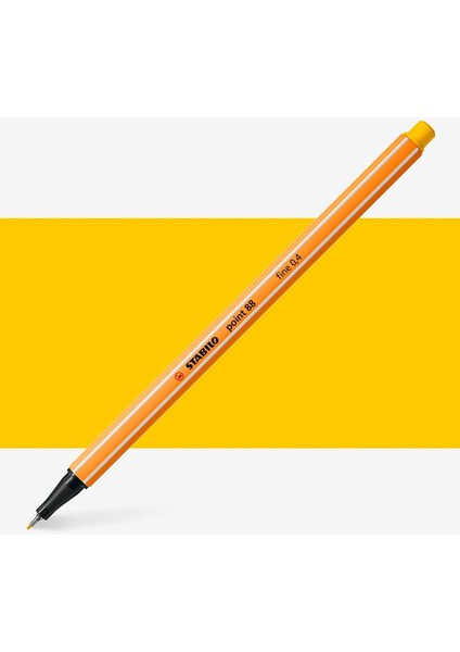 Point 88 Fineliner Pen 0.4mm Ince Keçe Uçlu Kalem Sarı