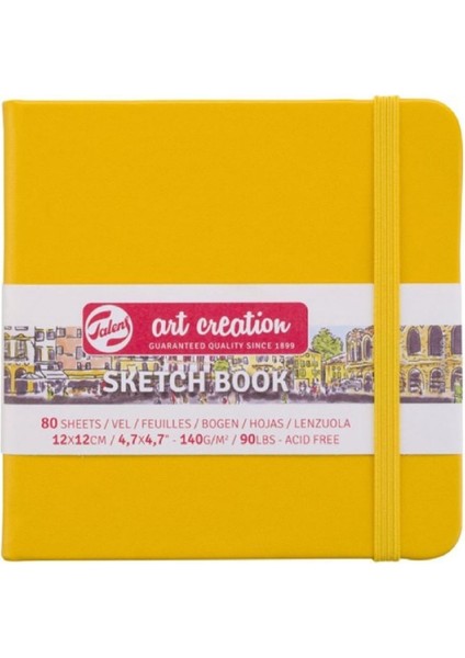 Art Creation Sketch Books Eskiz Defteri 140GR. 12 x 12 Sarı