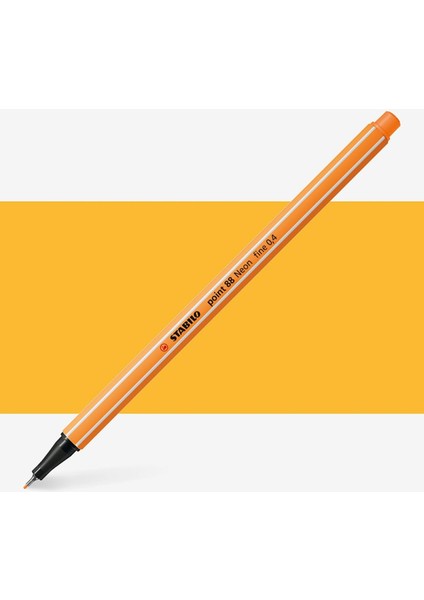 Point 88 Fineliner Pen 0.4mm Ince Keçe Uçlu Kalem Floresan Turuncu