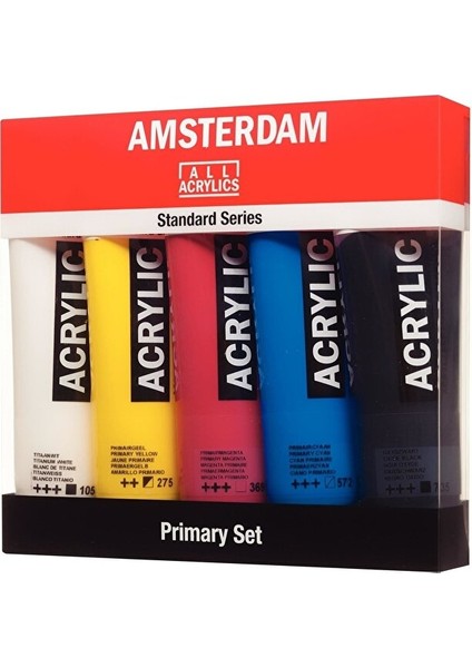 : Akrilik Boya Seti : 5 Renk x 120 ml Tüp fiyatları