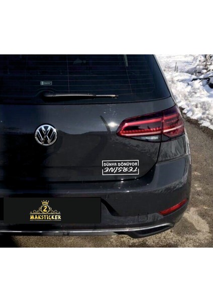 Dünya Dönüyor Tersine Sticker